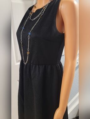 Xhilaration Black Sleeveless Fit-and-Flare Mini Dress